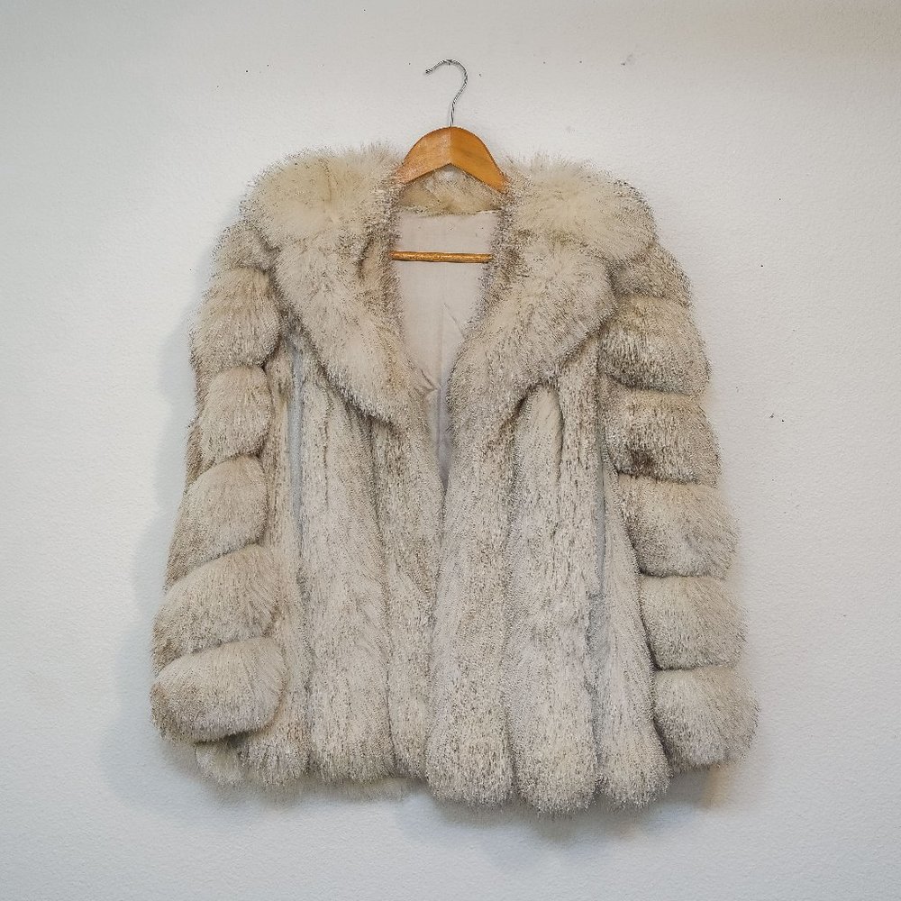Vintage Real Fox Fur Coat - Perfect Condition